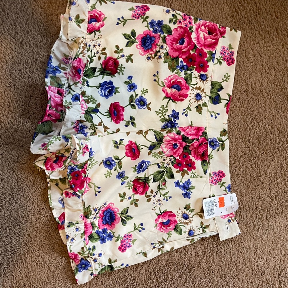 Forever 21 floral shorts.